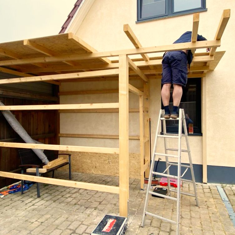 Fahrradschuppen bauen